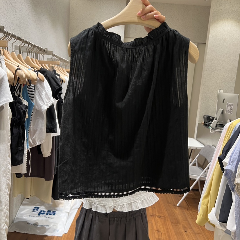 COMELY韓國直郵女裝新品休閑時尚26夏季吊帶背心荷葉邊無袖COMELY吊帶/背心
