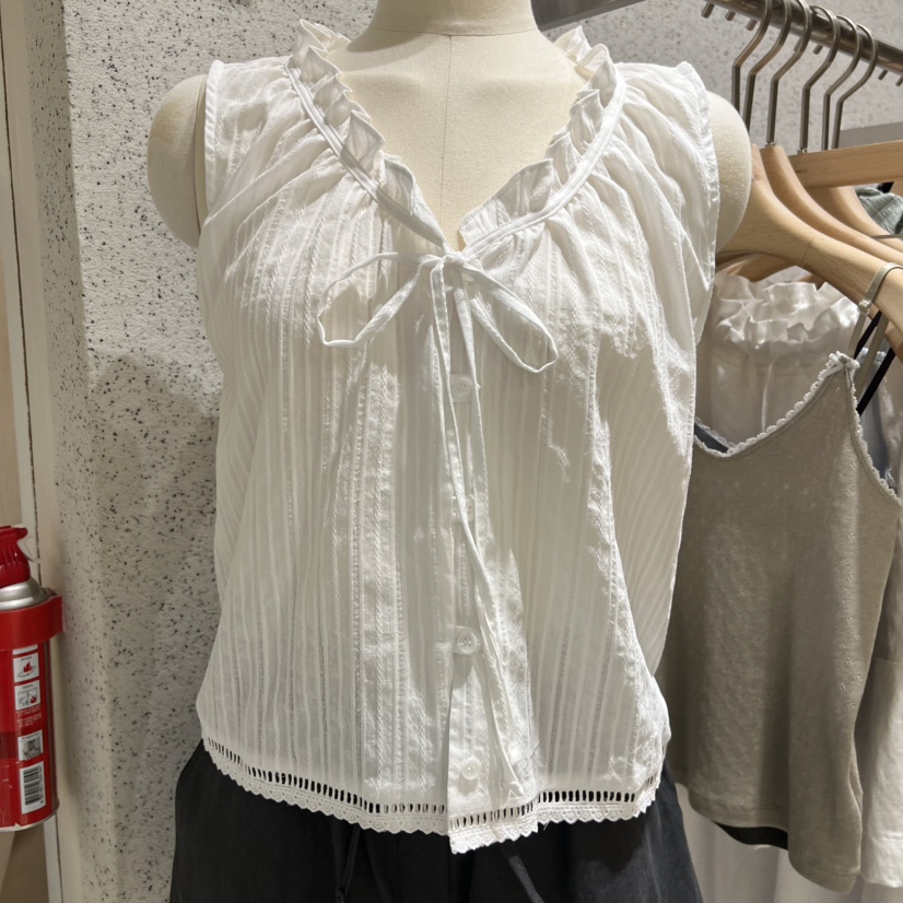 COMELY韓國直郵女裝新品休閑時尚26夏季吊帶背心荷葉邊無袖COMELY吊帶/背心圖色1