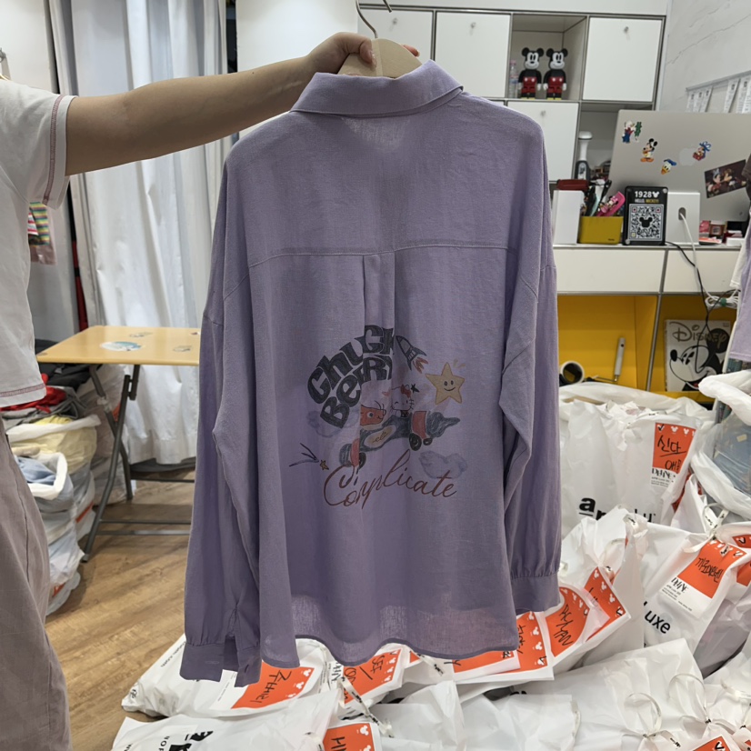 DE LINE韓國直郵女士新品推薦人氣26夏季休閑襯衫蕾絲衫DE LINE襯衫/蕾絲衫