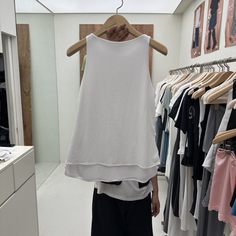 CHAV韓國代購女士新品休閑推薦人氣熱賣26夏季時尚吊帶背心CHAV吊帶/背心