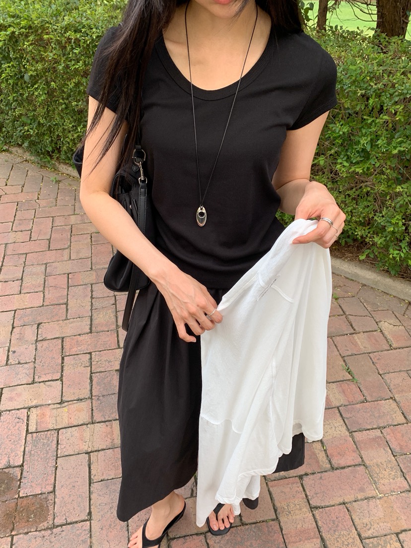 LONG PEAK韓國直郵實拍女士新品推薦人氣熱賣時尚26夏季T恤LONG PEAKT恤