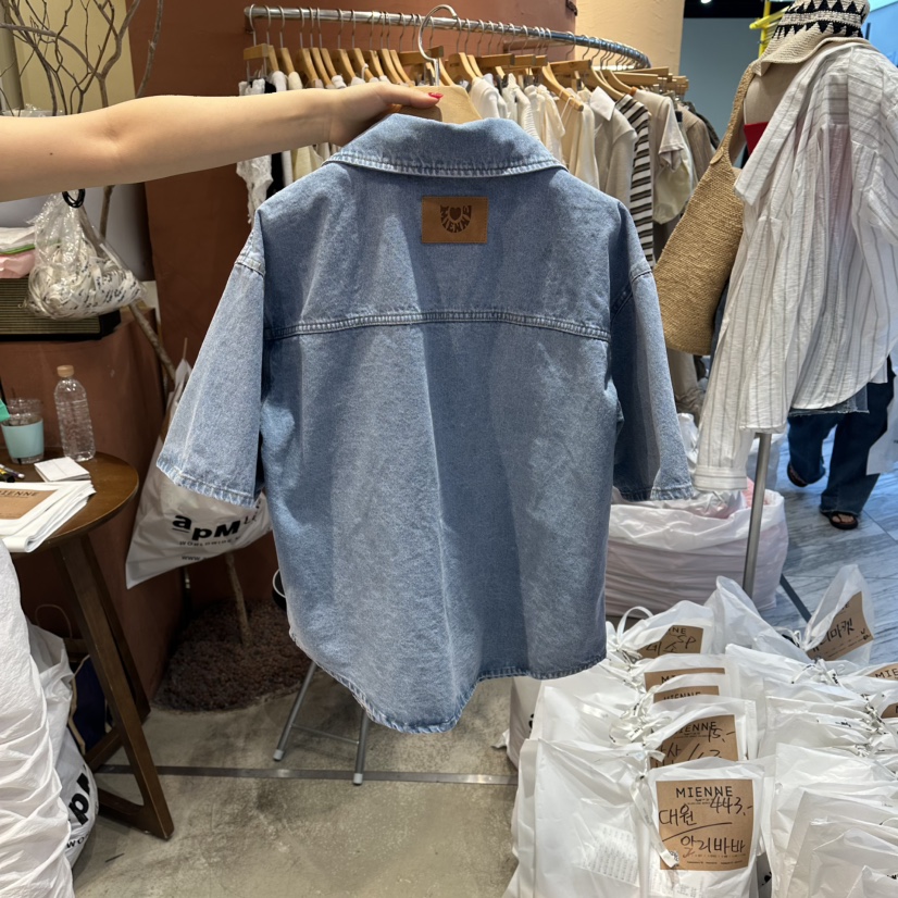 MIENNE韓國東大門代購女士新款人氣時尚推薦休閑襯衫蕾絲衫MIENNE襯衫/蕾絲衫
