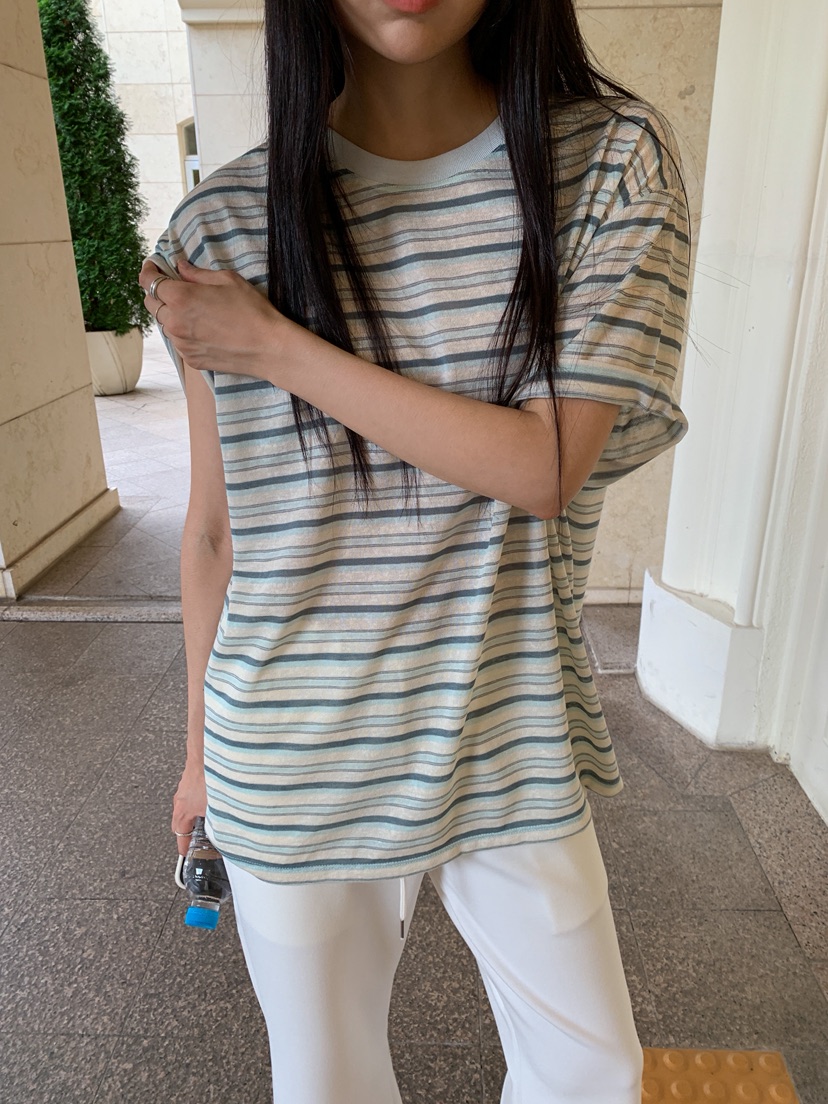 LONG PEAK韓國直郵女士新品人氣熱賣時尚休閑26夏季T恤天絲LONG PEAKT恤