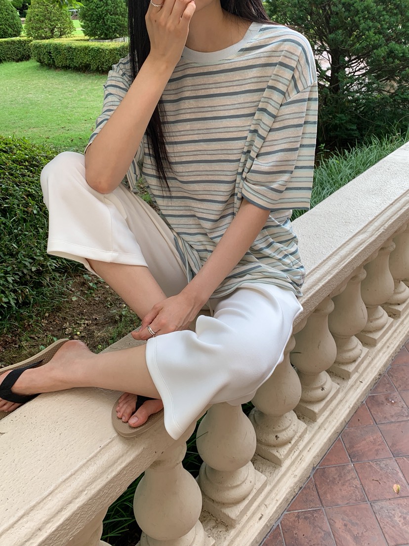 LONG PEAK韓國直郵女士新品人氣熱賣時尚休閑26夏季T恤天絲LONG PEAKT恤