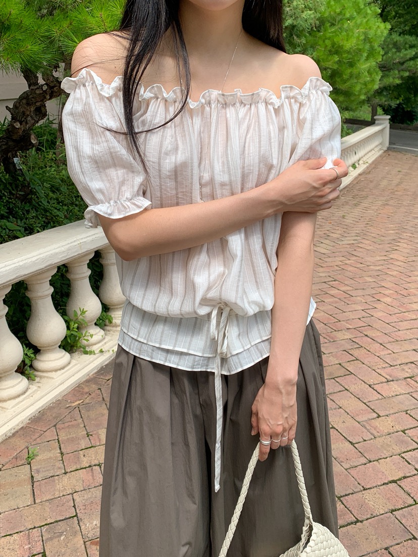 LONG PEAK韓國東大門直郵女裝新品推薦休閑人氣襯衫蕾絲衫LONG PEAK襯衫/蕾絲衫