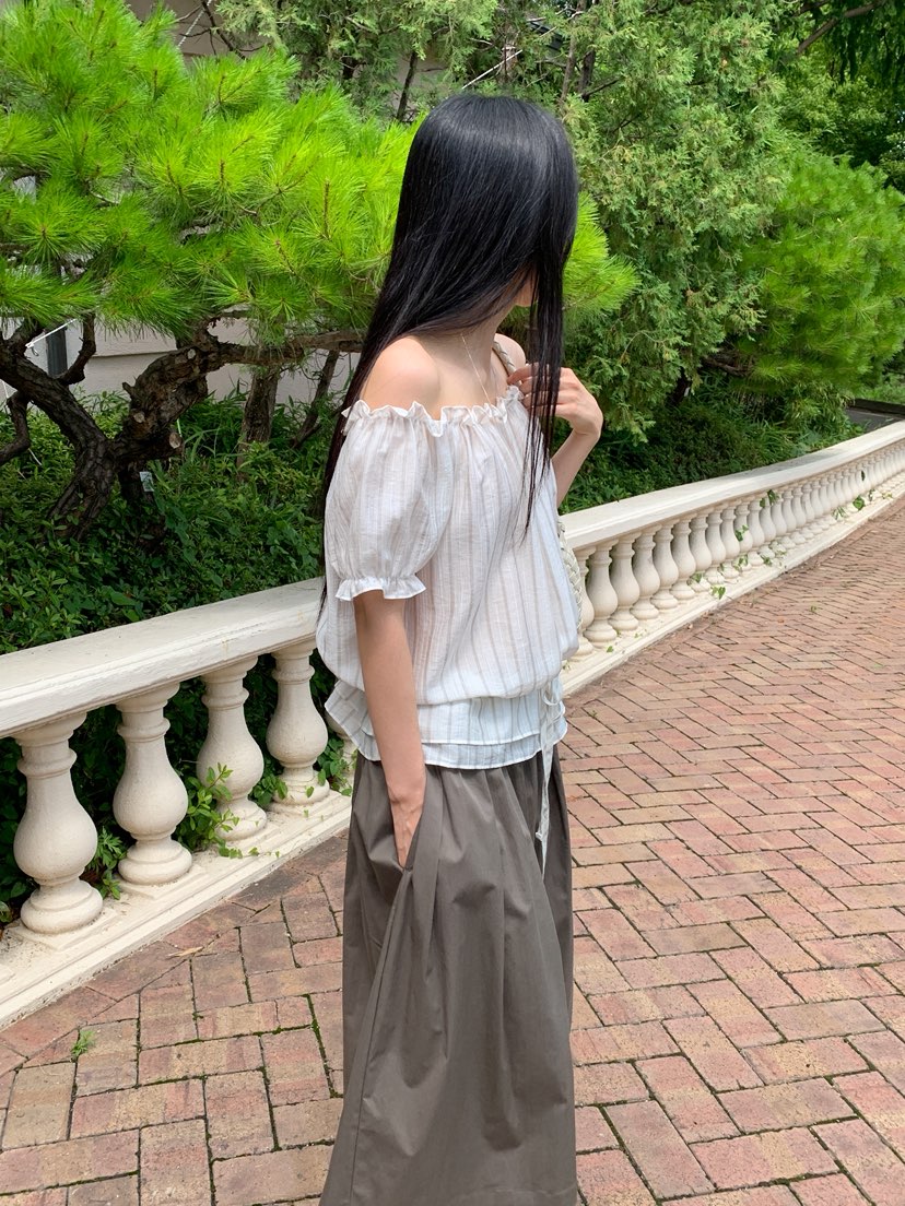 LONG PEAK韓國東大門直郵女裝新品推薦休閑人氣襯衫蕾絲衫LONG PEAK襯衫/蕾絲衫