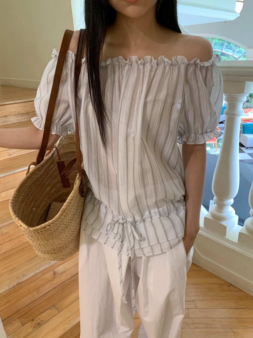 LONG PEAK韓國東大門直郵女裝新品推薦休閑人氣襯衫蕾絲衫LONG PEAK襯衫/蕾絲衫