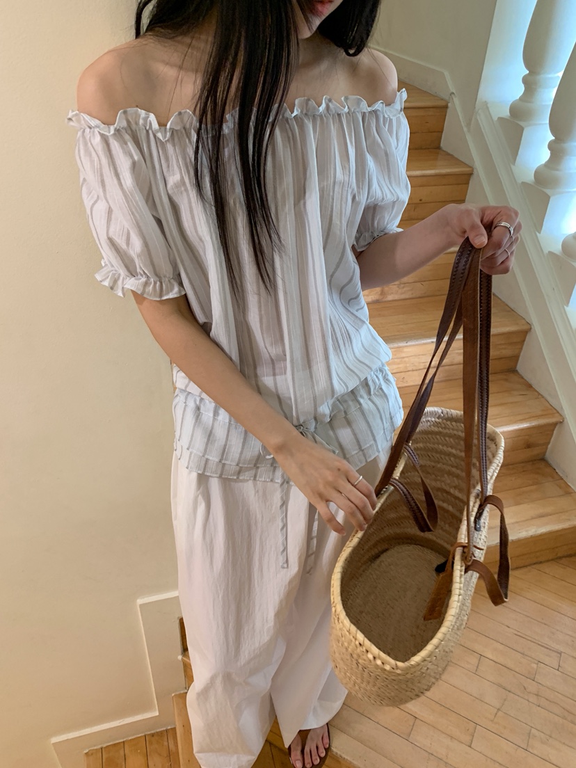 LONG PEAK韓國東大門直郵女裝新品推薦休閑人氣襯衫蕾絲衫LONG PEAK襯衫/蕾絲衫