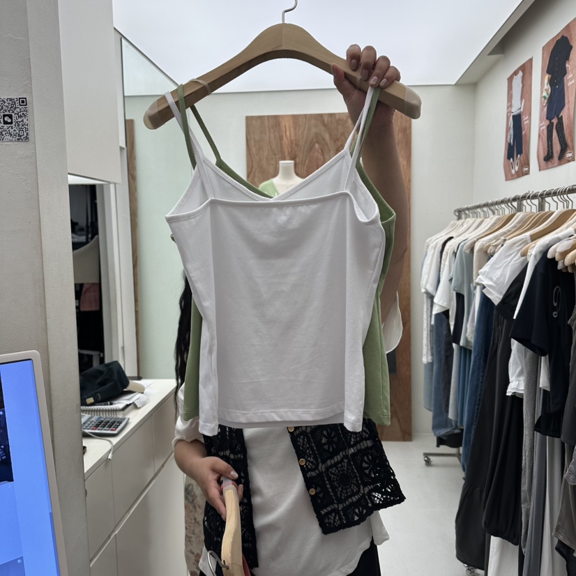 CHAV韓國直郵女士新款人氣26夏季熱賣推薦休閑時尚吊帶背心CHAV吊帶/背心