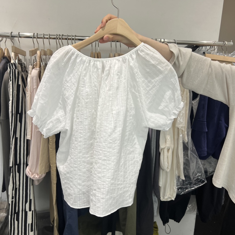 TAFFETA/MURET韓國東大門直郵女士新品熱賣襯衫蕾絲衫亞麻TAFFETA/MURET襯衫/蕾絲衫