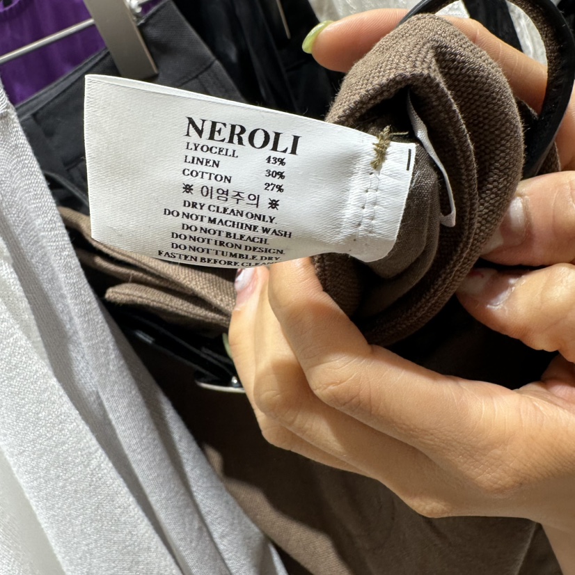NEROLI 36韓國代購女裝新品休閑推薦26夏季短褲不含腰帶NEROLI 36短褲