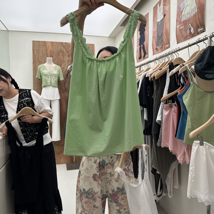 CHAV韓國東大門代購女裝新款26夏季熱賣推薦時尚吊帶背心CHAV吊帶/背心圖色2