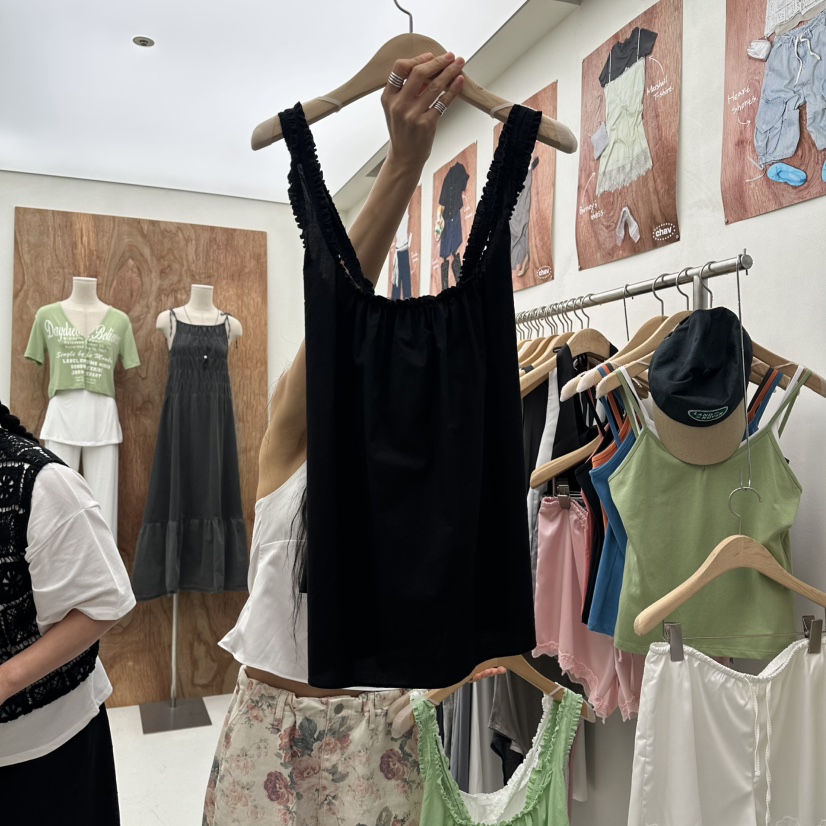 CHAV韓國東大門代購女裝新款26夏季熱賣推薦時尚吊帶背心CHAV吊帶/背心圖色3
