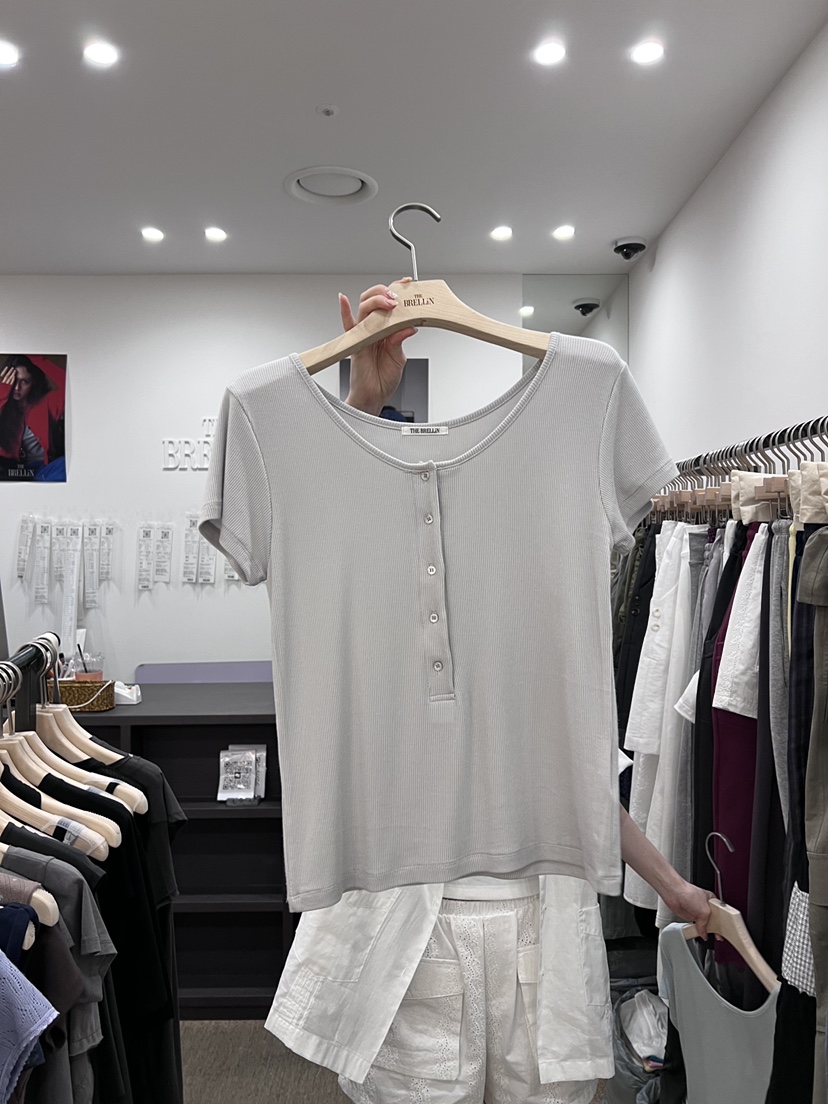 BRELLIN韓國直郵實拍女裝新品時尚休閑人氣26夏季熱賣T恤BRELLINT恤圖色4