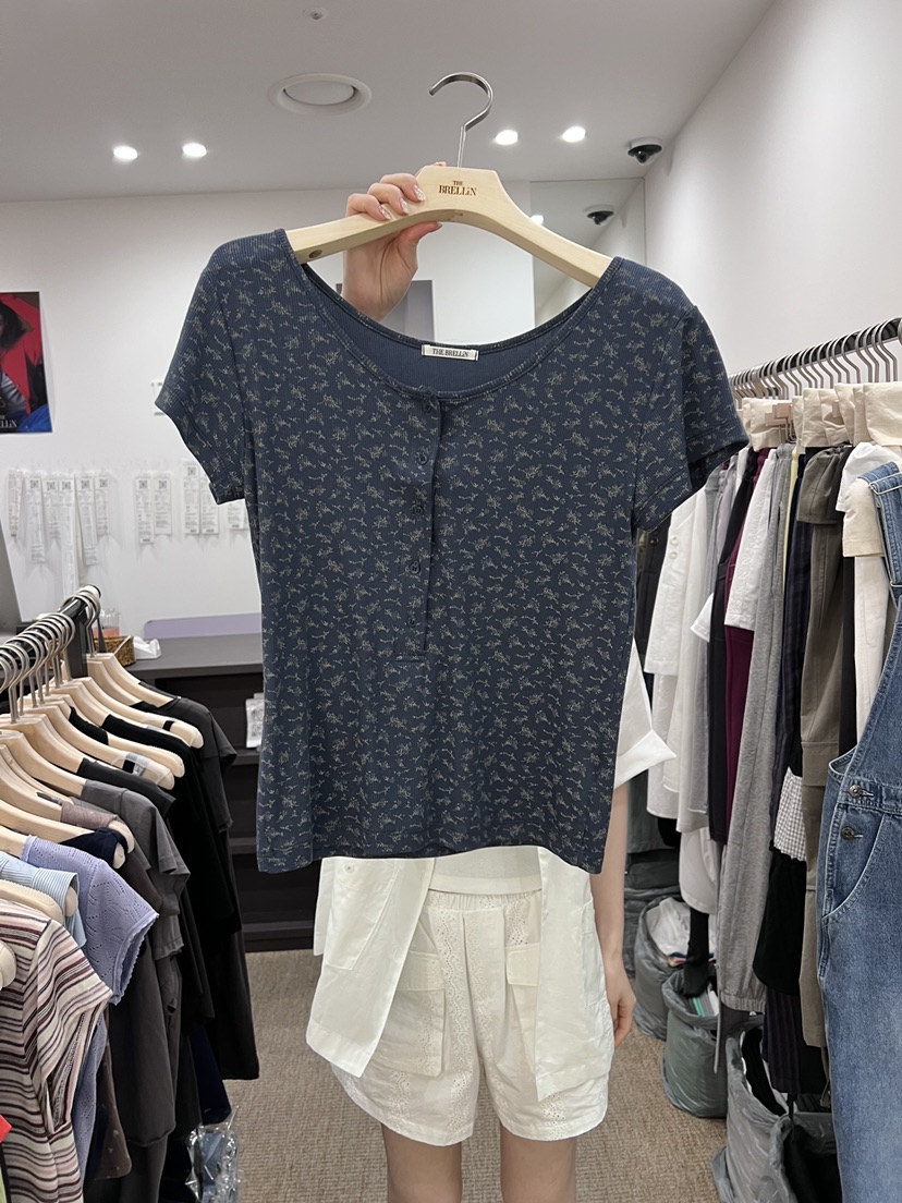 BRELLIN韓國直郵實拍女裝新品時尚休閑人氣26夏季熱賣T恤BRELLINT恤圖色6