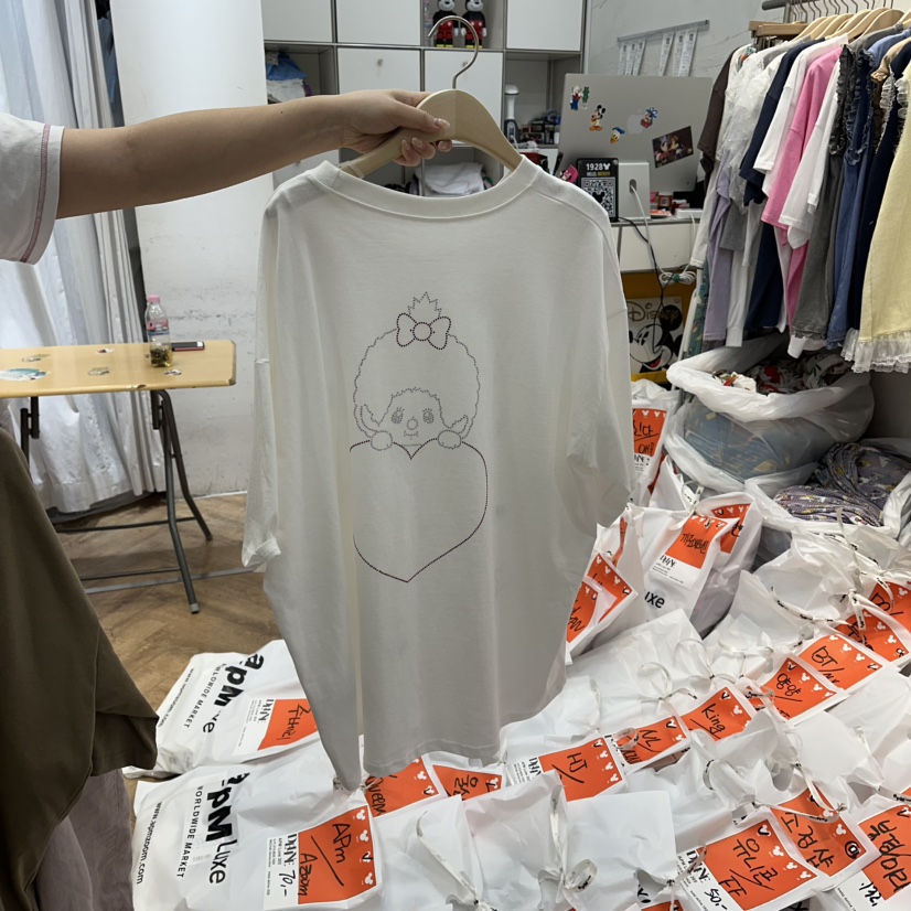 DE LINE韓國直郵女士新品熱賣人氣休閑推薦時尚26夏季T恤DE LINET恤