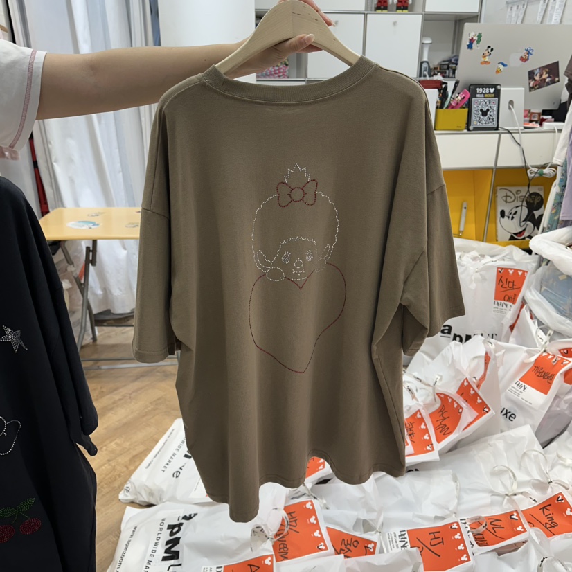 DE LINE韓國直郵女士新品熱賣人氣休閑推薦時尚26夏季T恤DE LINET恤