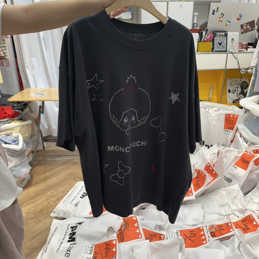 DE LINE韓國直郵女士新品熱賣人氣休閑推薦時尚26夏季T恤DE LINET恤圖色3