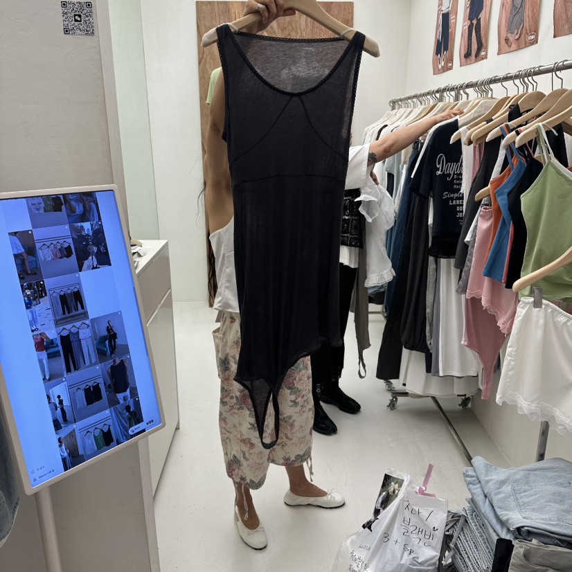 CHAV韓國代購女裝新品時尚推薦熱賣26夏季吊帶背心無袖長款CHAV吊帶/背心圖色4