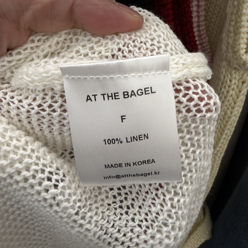 AT THE BAGEL東大門實拍韓國女士新款時尚休閑熱賣針織衫AT THE BAGEL針織衫