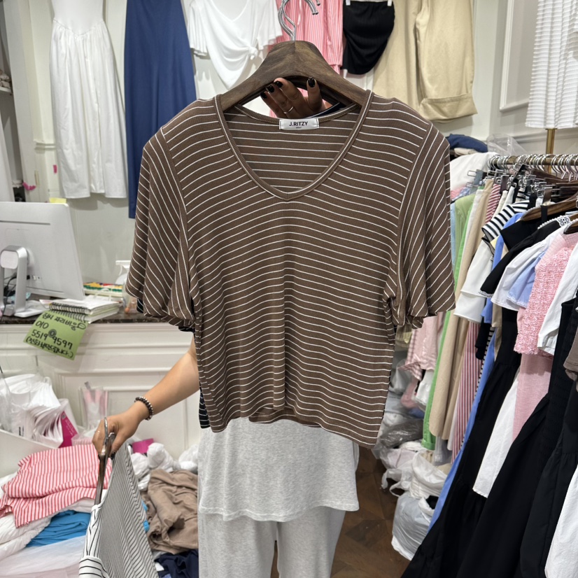 J.RITZY韓國東大門直郵女士新品26夏季時尚人氣推薦熱賣T恤J.RITZYT恤圖色2