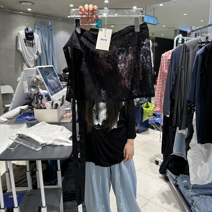 HERTZ-P韓國代購女裝新品推薦26夏季人氣時尚熱賣休閑短裙HERTZ-P短裙