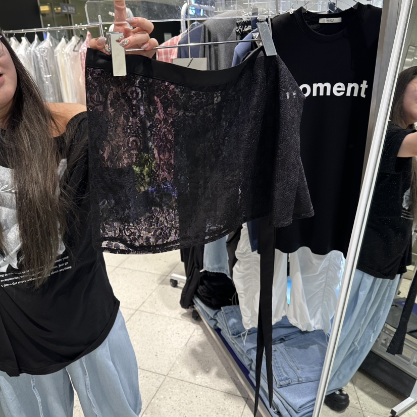 HERTZ-P韓國代購女裝新品推薦26夏季人氣時尚熱賣休閑短裙HERTZ-P短裙圖色2