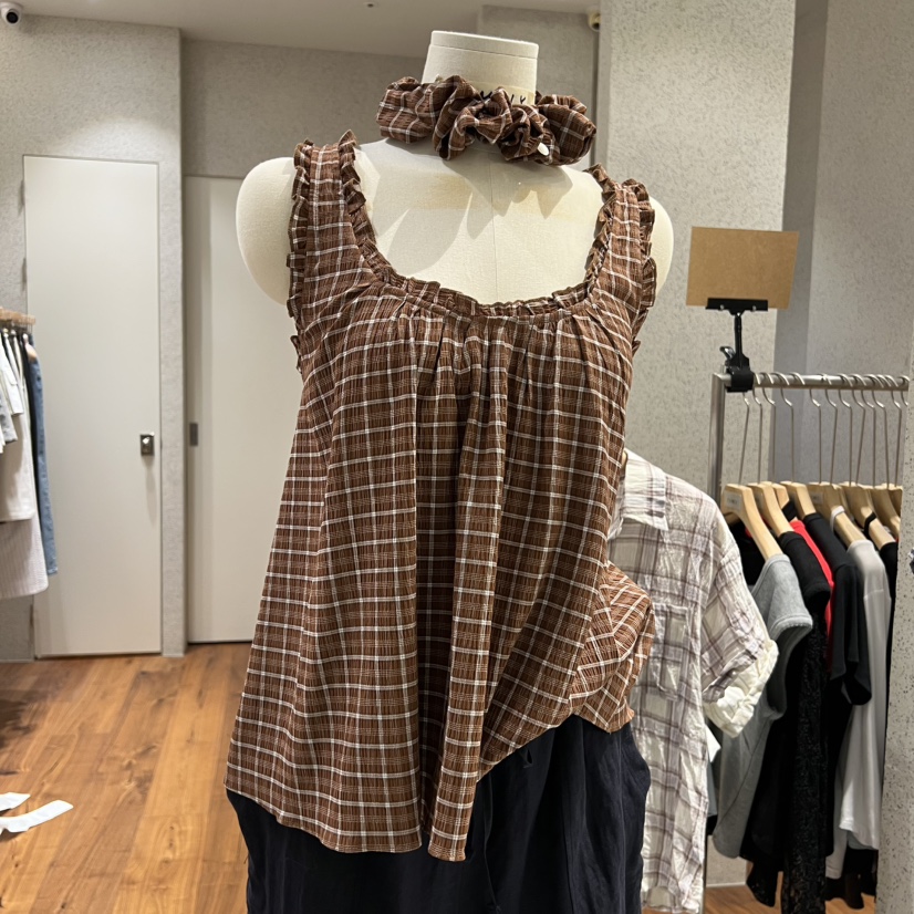 COMELY韓國東大門直郵女裝新品人氣吊帶背心不含內搭套裝格子COMELY吊帶/背心圖色3
