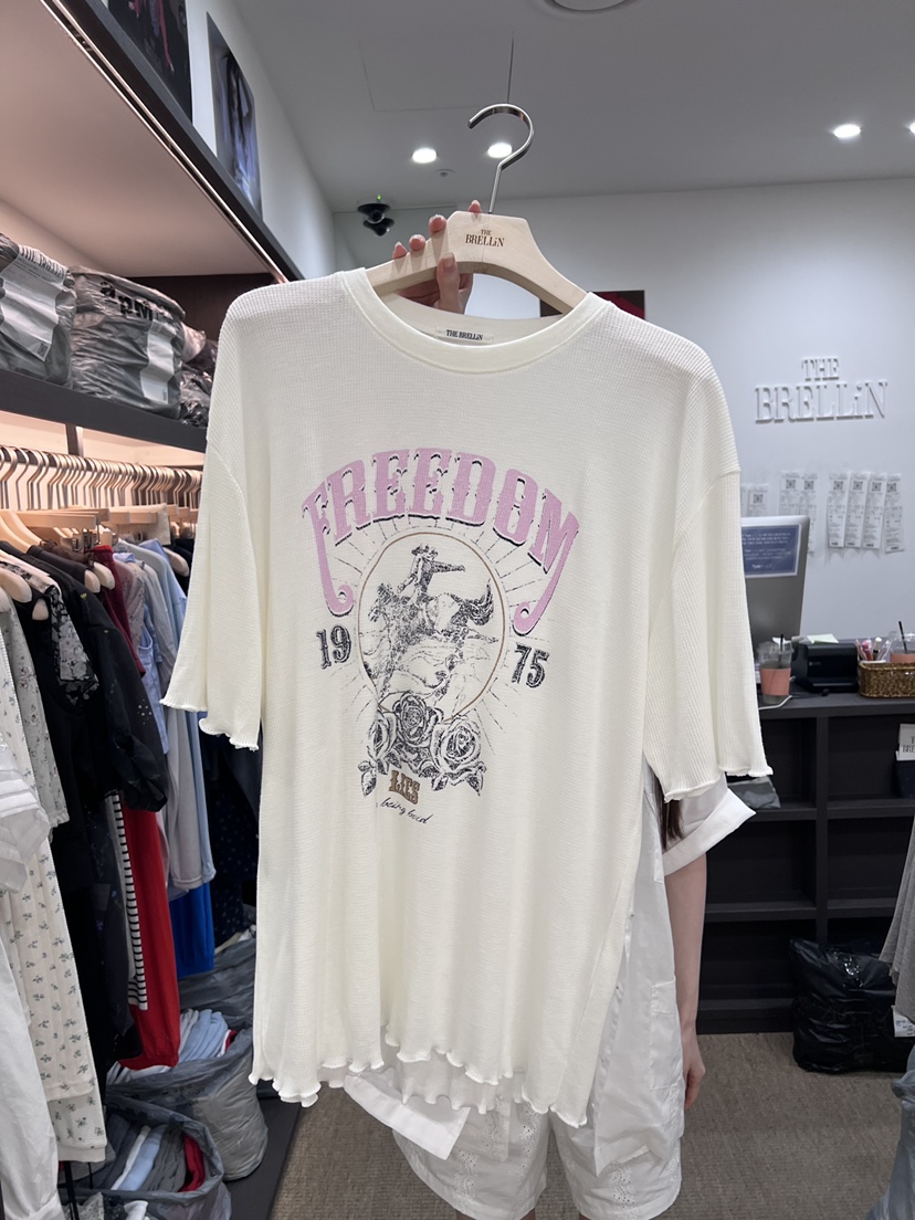 BRELLIN韓國代購女裝新款26夏季推薦人氣時尚休閑熱賣T恤BRELLINT恤圖色1