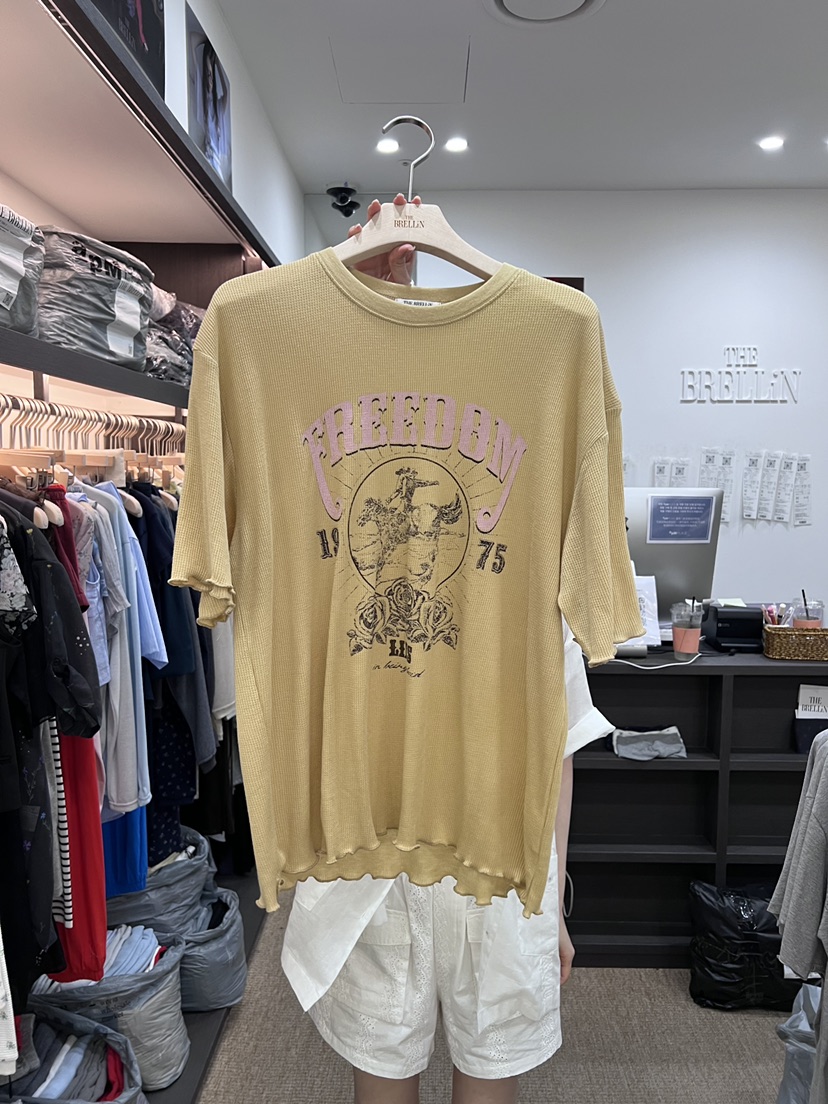 BRELLIN韓國代購女裝新款26夏季推薦人氣時尚休閑熱賣T恤BRELLINT恤圖色2