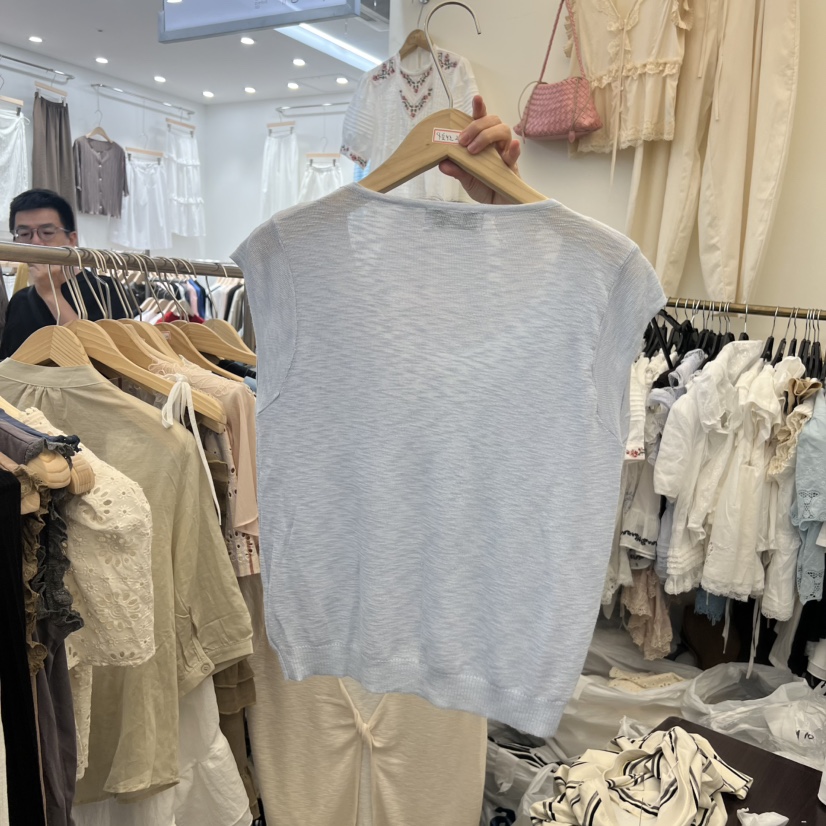 BEEN-A韓國直郵女士新款休閑人氣推薦吊帶背心假兩件褶皺BEEN-A吊帶/背心