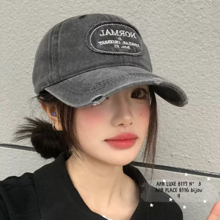 N3韓國直郵女士新款26夏季熱賣推薦休閑人氣時尚帽子水洗N3帽子
