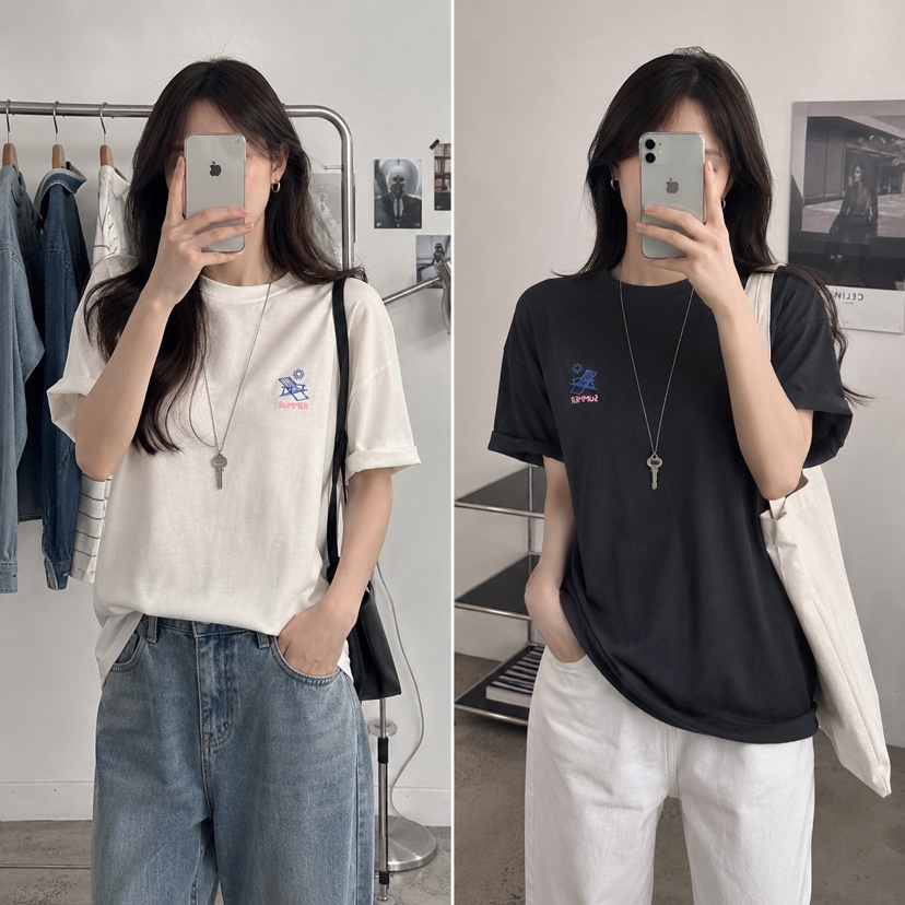 BOUND.A韓國代購女裝新品休閑時尚26夏季人氣推薦熱賣T恤BOUND.AT恤