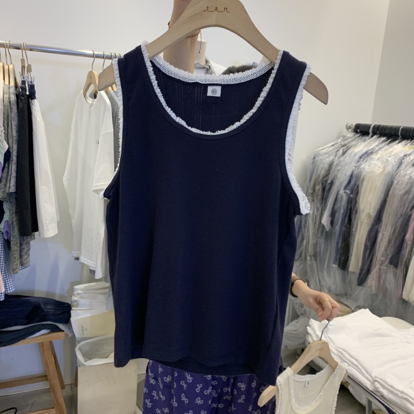 TAN&amp;COMO韓國東大門代購女士新品休閑26夏季吊帶背心tan-COMO吊帶/背心圖色3