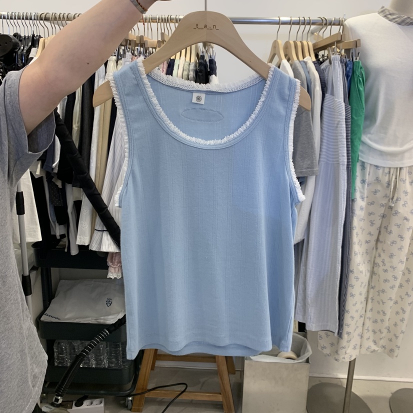 TAN&amp;COMO韓國東大門代購女士新品休閑26夏季吊帶背心tan-COMO吊帶/背心圖色5