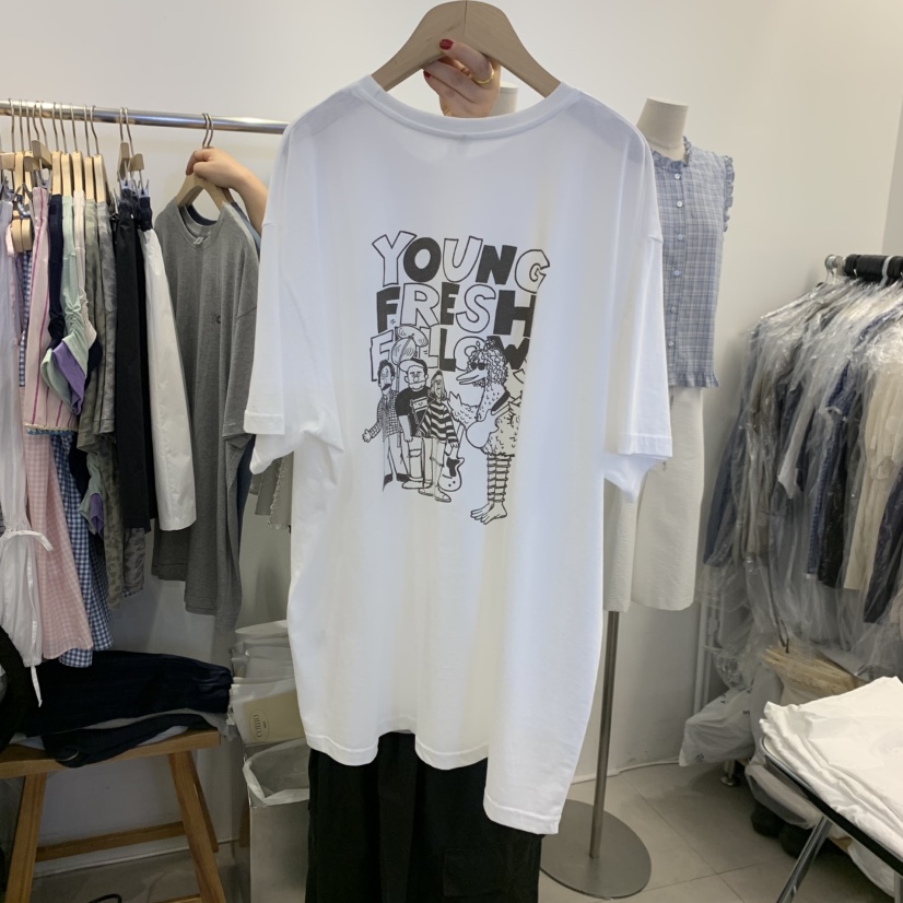 TAN&amp;COMO韓國直郵女裝新品熱賣26夏季休閑人氣時尚T恤tan-COMOT恤