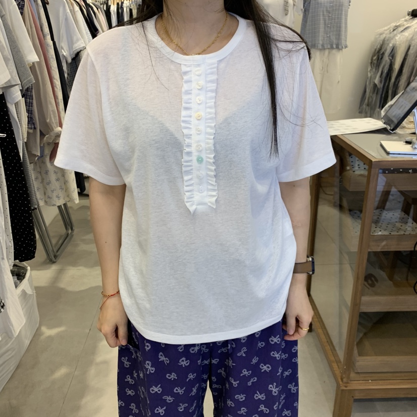 TAN&amp;COMO韓國東大門直郵女士新品熱賣26夏季時尚T恤tan-COMOT恤圖色1