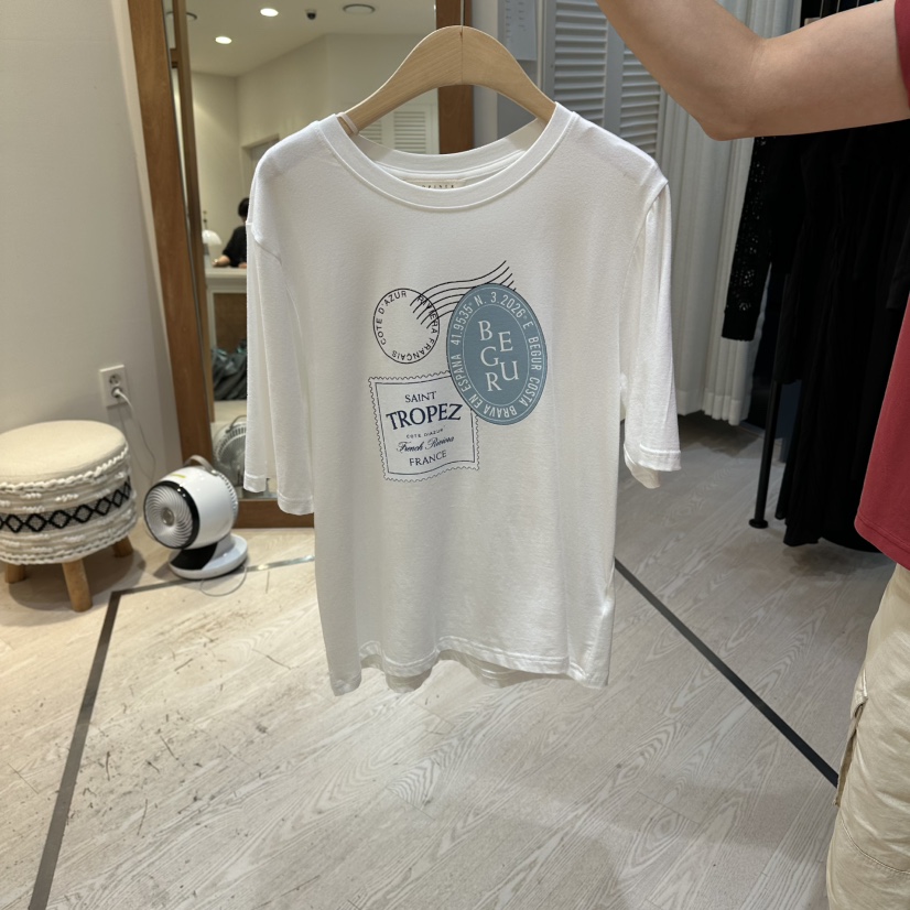 COPINER韓國直郵女裝新款人氣26夏季休閑推薦熱賣時尚T恤COPINERT恤圖色2