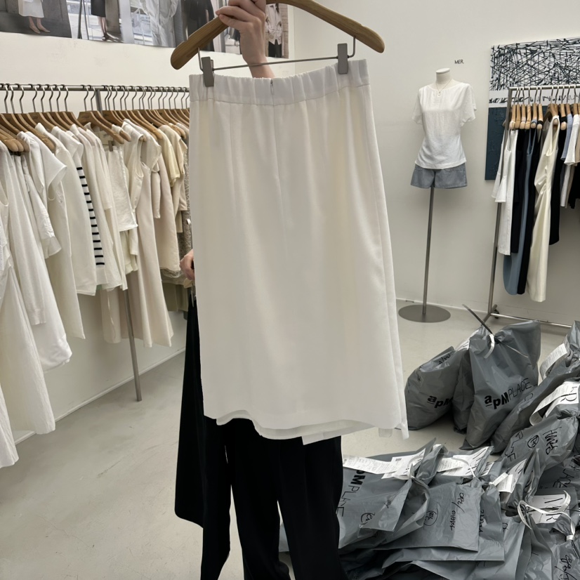 MER東大門實拍韓國女士新品人氣休閑推薦時尚半身裙中短裙MER/ANGELO BIANCO半身裙/中短裙