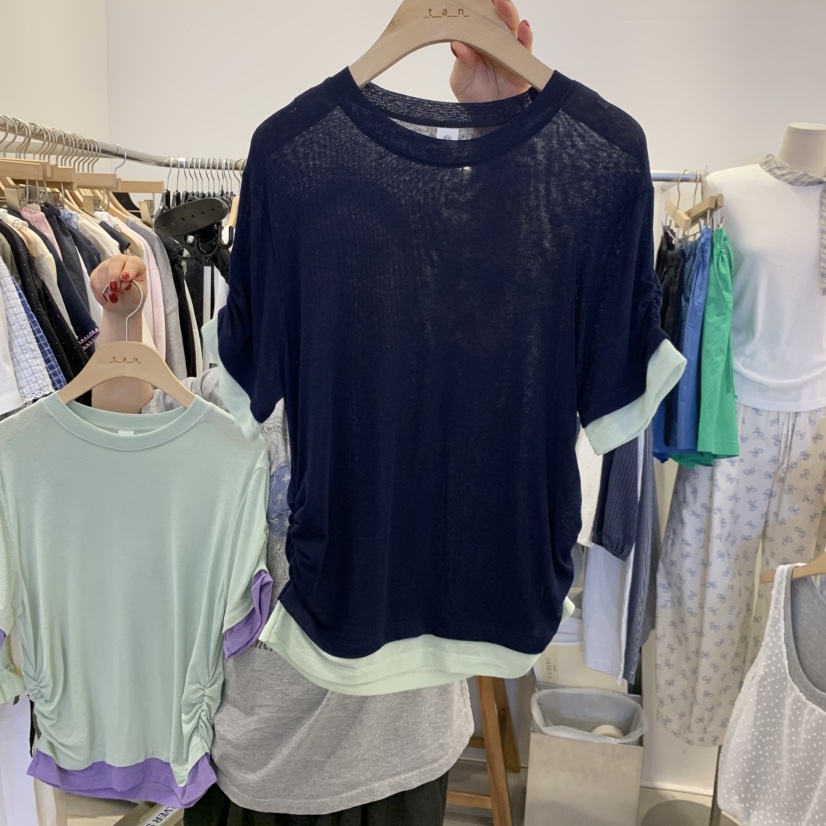 TAN&amp;COMO韓國直郵實拍女裝新品時尚人氣26夏季熱賣T恤tan-COMOT恤圖色3