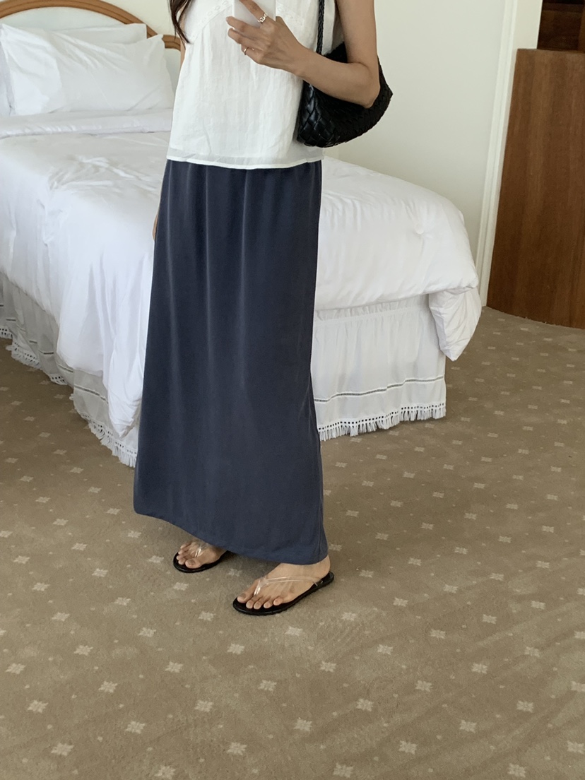 NOTICE韓國直郵實拍女士新品時尚推薦人氣熱賣休閑長裙柔軟NOTICE長裙