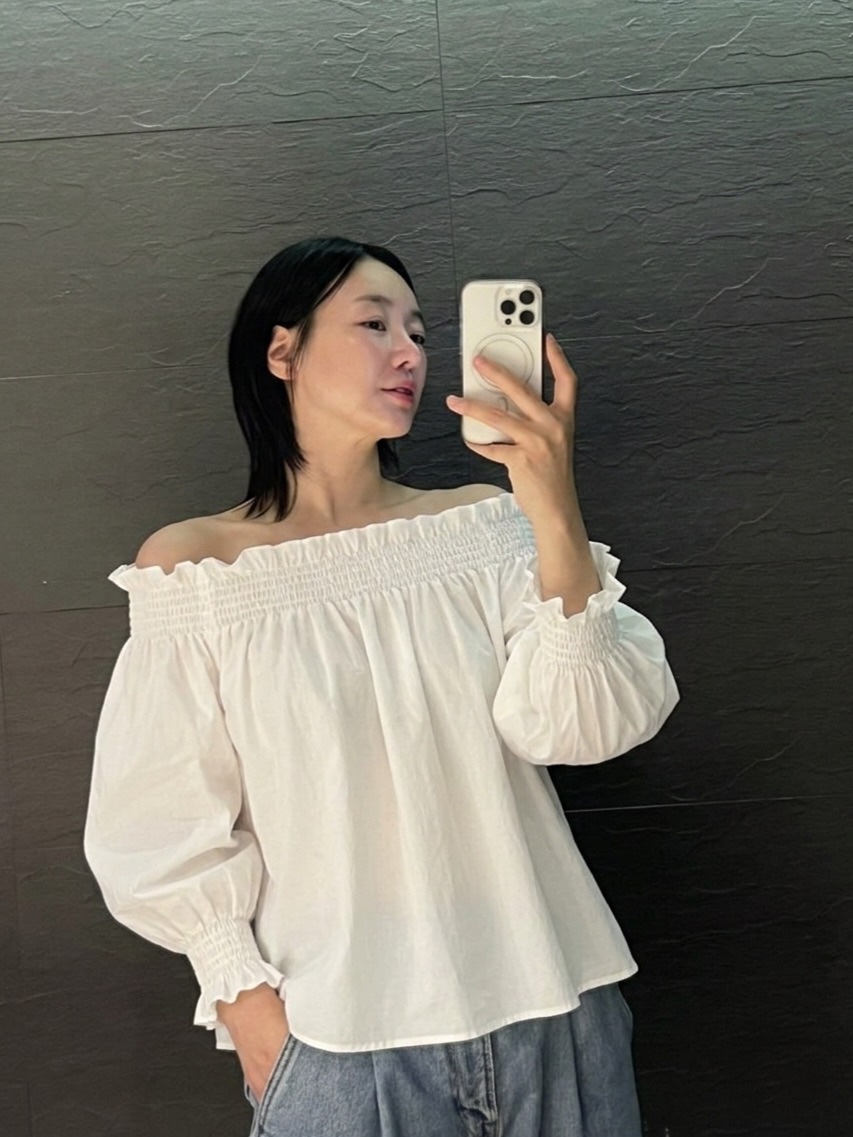 VERNI韓國東大門代購女士新款休閑人氣時尚襯衫蕾絲衫露肩VERNI襯衫/蕾絲衫