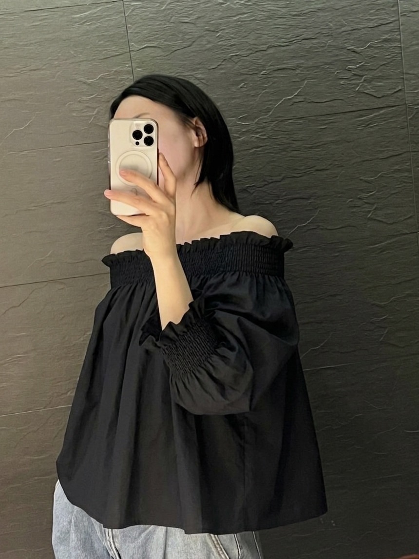 VERNI韓國東大門代購女士新款休閑人氣時尚襯衫蕾絲衫露肩VERNI襯衫/蕾絲衫