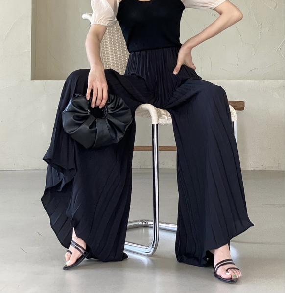 EIGHTGLOW韓國直郵女裝新品時尚人氣26夏季熱賣休閑褲褶裥EIGHTGLOW休閑褲