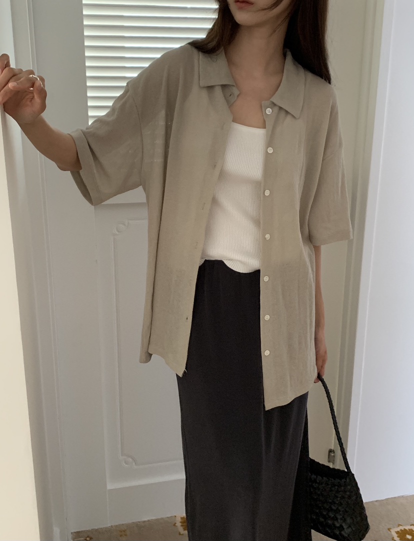 NOTICE韓國東大門代購女裝新品26夏季人氣襯衫蕾絲衫華夫格NOTICE襯衫/蕾絲衫