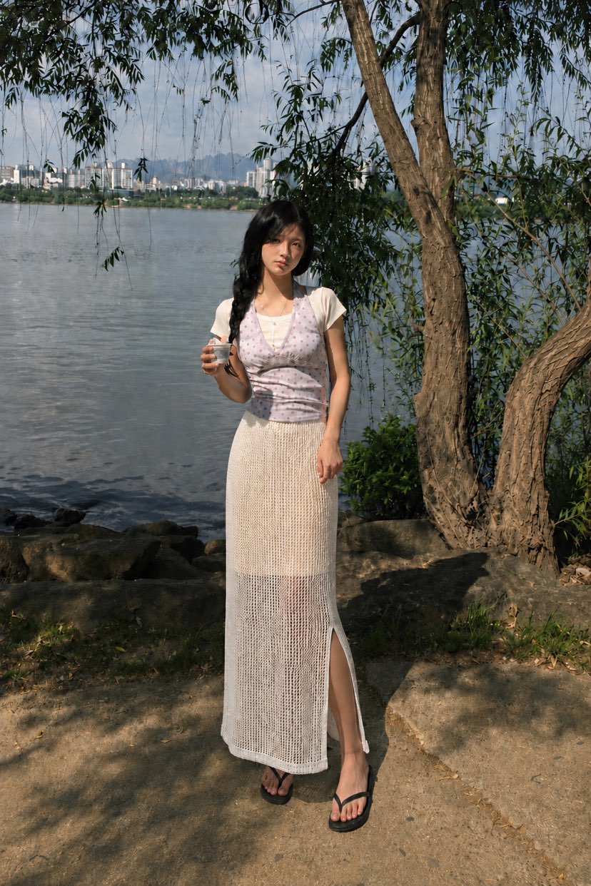 EIGHTGLOW東大門實拍韓國女裝新款人氣推薦26夏季時尚長裙EIGHTGLOW長裙