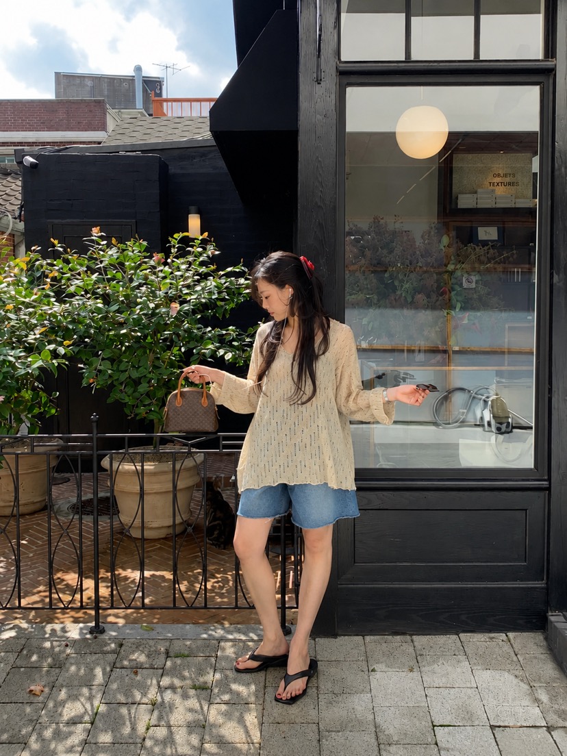 REIZ韓國代購女士新品人氣休閑熱賣26夏季時尚推薦長袖T恤REIZ長袖T恤
