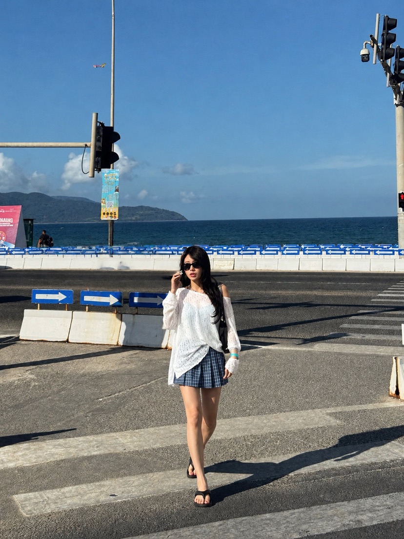 REIZ韓國代購女士新品人氣休閑熱賣26夏季時尚推薦長袖T恤REIZ長袖T恤