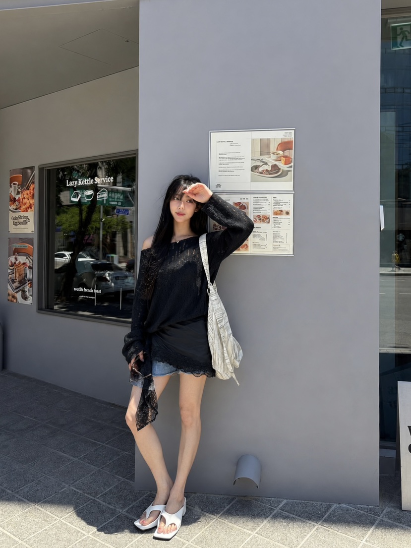 REIZ韓國代購女士新品人氣休閑熱賣26夏季時尚推薦長袖T恤REIZ長袖T恤