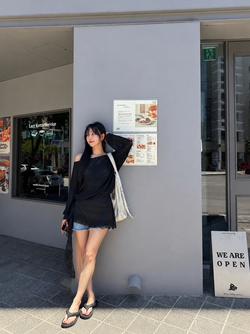 REIZ韓國代購女士新品人氣休閑熱賣26夏季時尚推薦長袖T恤REIZ長袖T恤